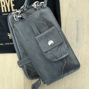 FRYE Melissa 3-in-1 Distressed Leather Crossbody *CARBON*